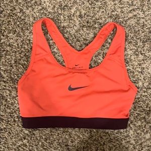 Nike pink sports bra
